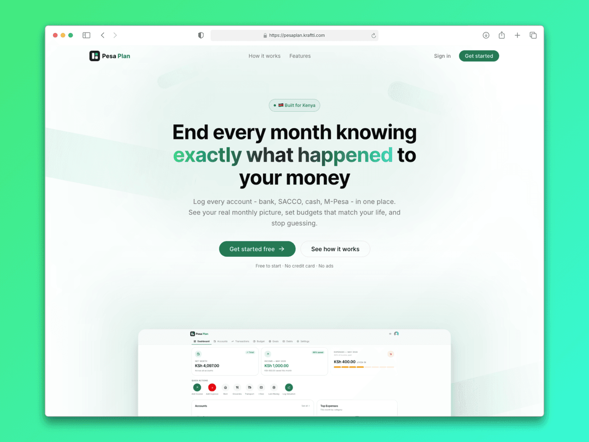 PesaPlan screenshot 2